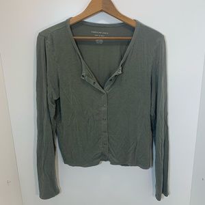 American Eagle Cropped Long Sleeve